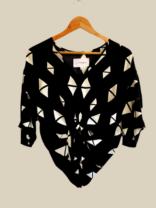 Tie front blouse