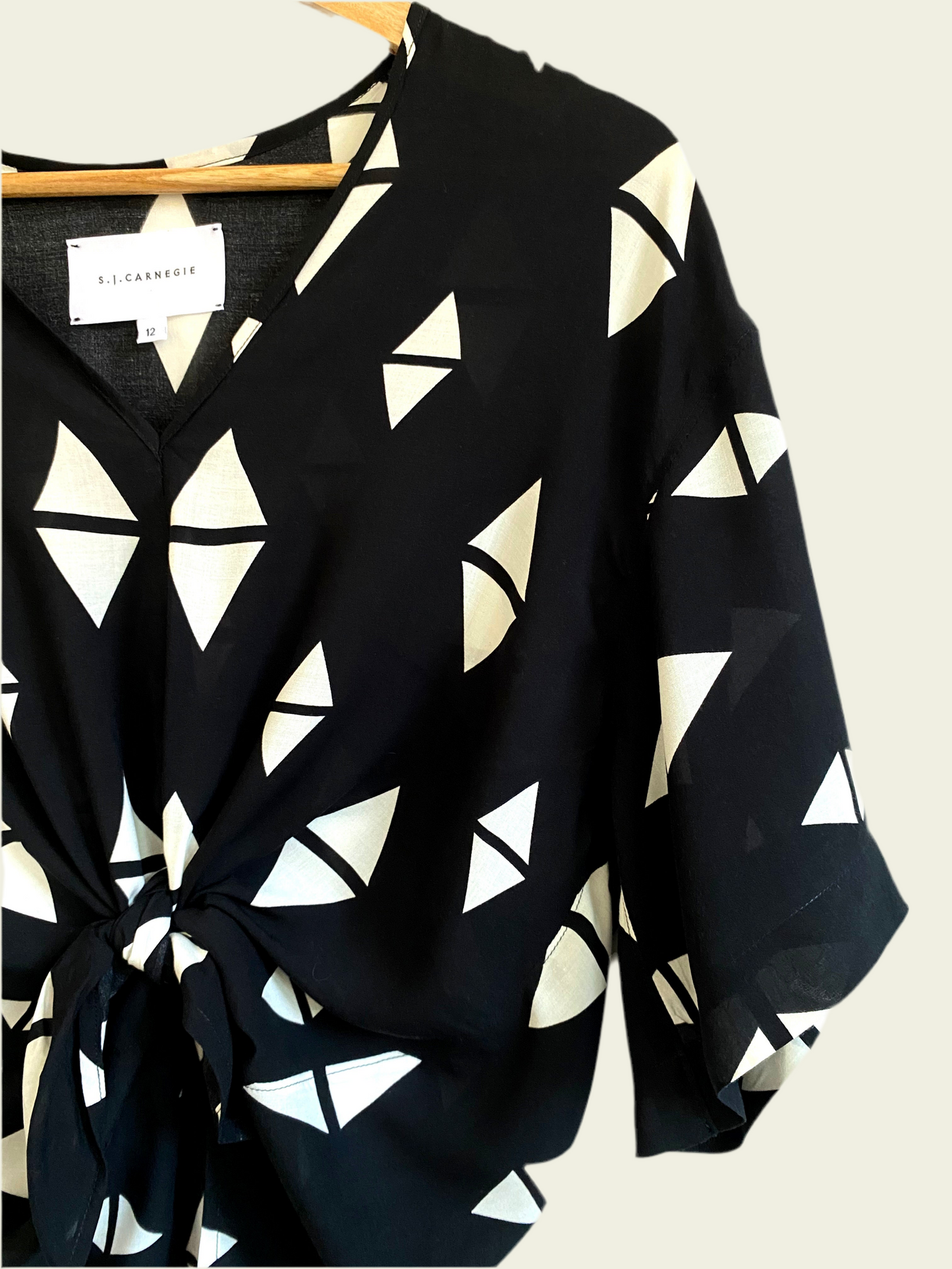 Tie front blouse